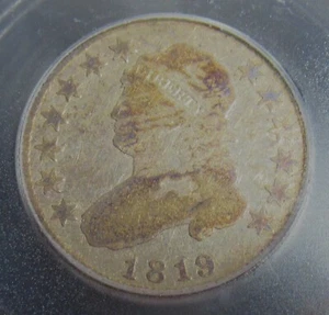 1819 25C Quarter Dollar Bust. Small 9. ICG G-4 - Picture 1 of 4