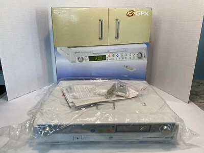 Radio reloj CD debajo del gabinete GPX KCCD3004DP nueva caja abierta Foto 1 de 3
