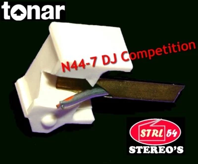 TONAR INTERNATIONAL DIAMOND N44-7 DJ Competition Stylus for SHURE M44 N44-C M44-MB N44 M55 N55 Red Spot fluo