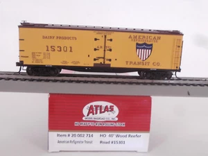 HO Atlas ART American Refrigerator Transit 40' Wood Reefer MW, LNOS - Picture 1 of 12