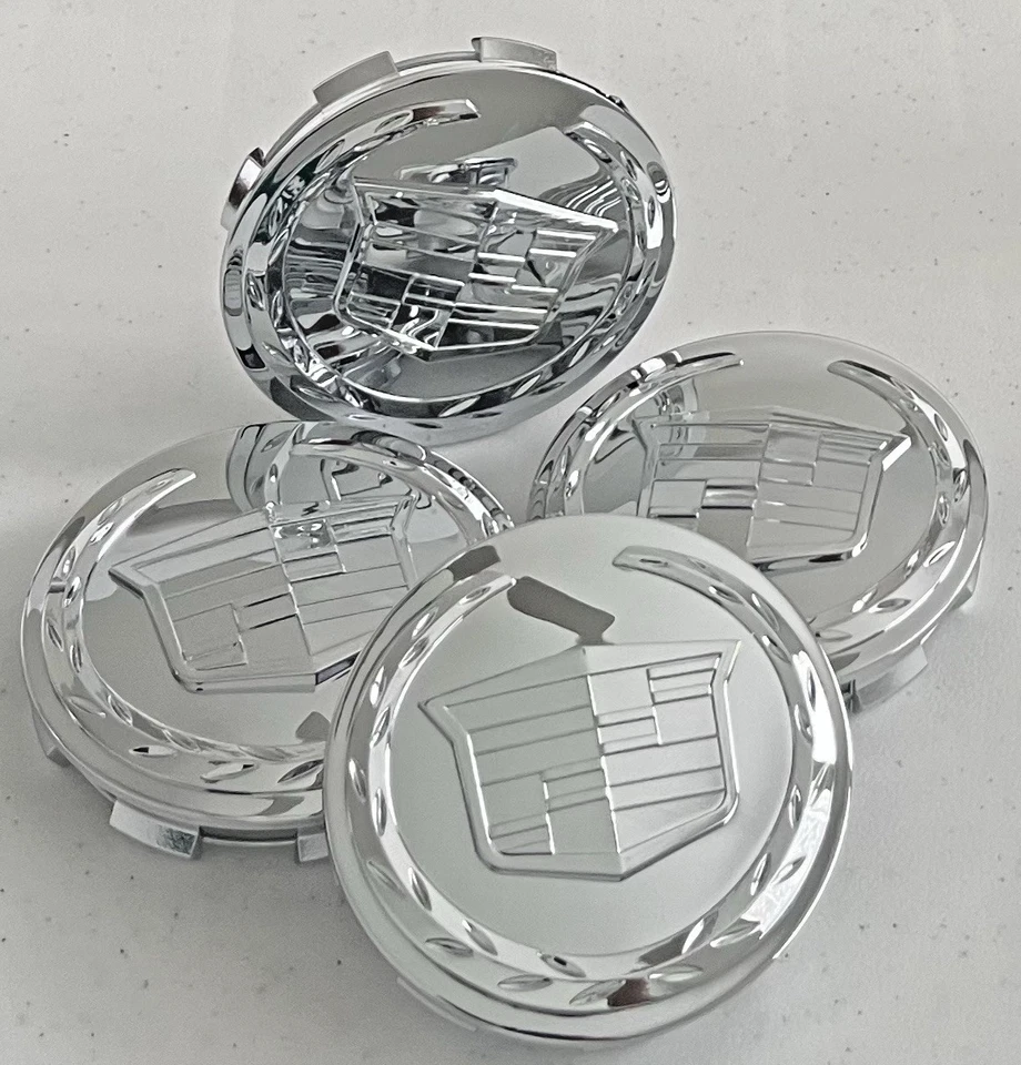 4 Tapacubos centrales para llantas Cadillac Escalade 2007-13 83 mm logotipo cromado ruedas de 18 y 20" Foto 1 de 4