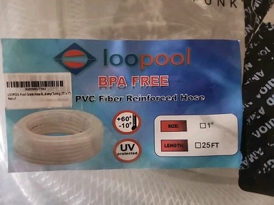 Loopool PVC Fiber Reinforced Hose 1" 25ft. No Box.  - Image 1 of 3