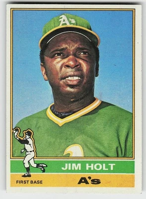 1976 Topps #603 Jim Holt BASEBALL Oakland Athletics - Image 1 of 2