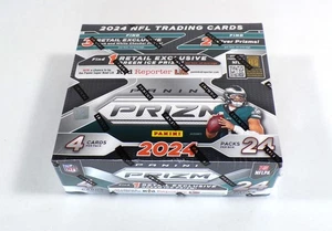 2024 Panini Prizm Football Retail Box Sealed (24 Packs) - Picture 1 of 2