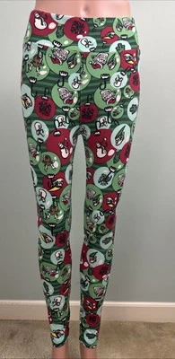 LuLaRoe Women's Christmas Ornament Fun Holiday Print Leggings One Size OS (2-12) - Image 1 of 4