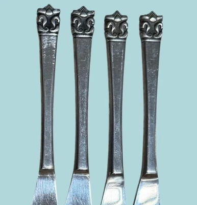 Vintage Stanley Roberts Roget Flatware Set of 4 Butter Dinner Knife MCM Japan - Image 1 of 4