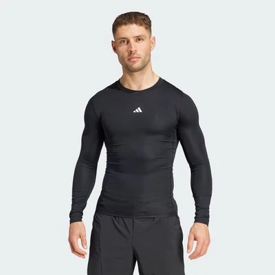 adidas men Techfit Compression Training Long Sleeve Tee - Image 1 of 4