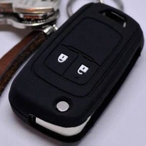 Klapp Schlüssel Hülle Cover Schwarz für Opel Astra J Corsa D Adam Meriva ab 2008 - Picture 1 of 3
