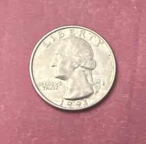 1991-D USA Washington Quarter - Bild 1 von 2