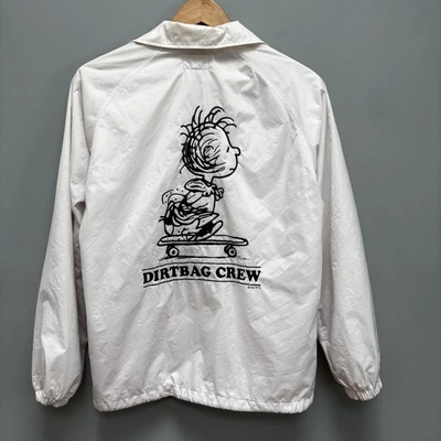 Chaqueta HUF X PEANUTS Pigpen Coaches en Blanco Dirtbag Crew S UNISEX Foto 1 de 4