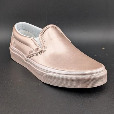 Mujer Talla 6 Vans Clásico Sin Cordones Metálico Pared Lateral Oro Rosa VN0A38F7QTU Foto 1 de 4
