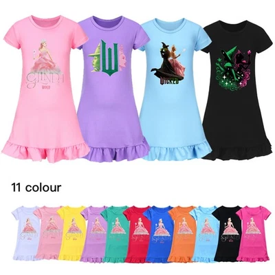 UK Girls Wicked Print Nightwear Cozy Sleepwear Pyjamas Casual Nightdress Gifts