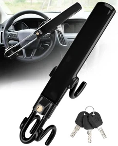 Tevlaphee Steering Wheel Lock Anti-Theft Car Device Heavy Duty Security Black  - Bild 1 von 7