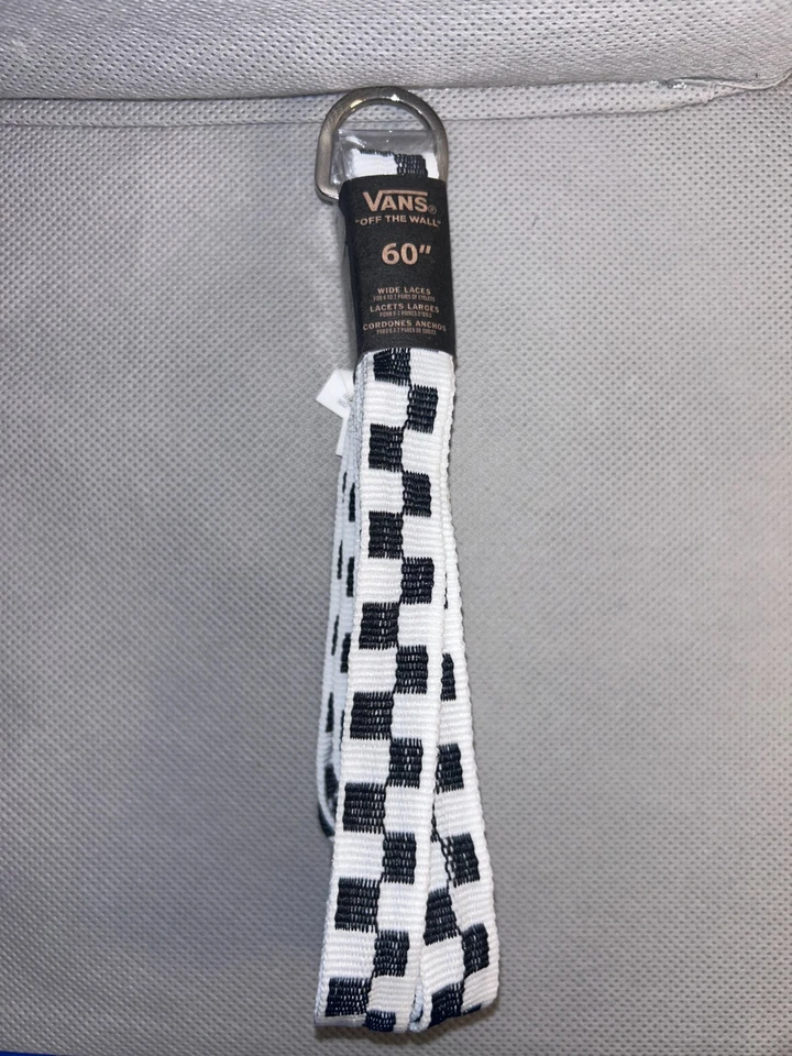 VANS Black and White Checkerboard Laces Unise” VN000Y5XHU01