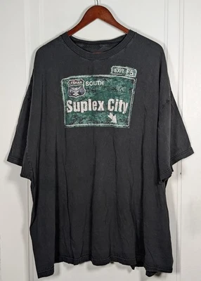 Brock Lesnar Suplex City Las Vegas Black T-Shirt Size 5XL WWE Mens Wrestling - Image 1 of 3