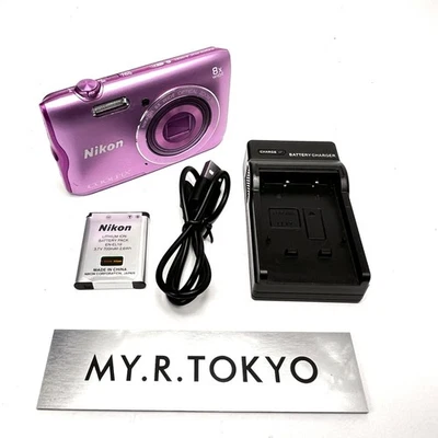 [Excellent+3] Nikon COOLPIX A300 Pink 20.0MP 8x Zoom Wifi Digital Camera From JP - Image 1 of 4