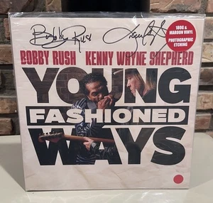 KENNY WAYNE SHEPHERD & BOBBY RUSH "Young Fashioned Ways" Signed LP Record - Picture 1 of 7