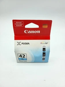 Genuine Canon CLI-42PC Photo Cyan Blue Ink Cartridge New - Picture 1 of 3