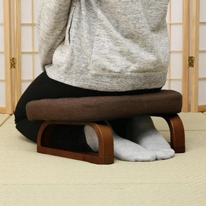 Nitori Zaisu For Seiza Easy Sitting Chair For Seiza Agura Style Brown NEW JAPAN - Picture 1 of 16
