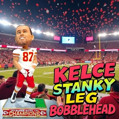 Travis Kelce Kansas City Chiefs Super Bowl LVII Champions Stanky Leg Bobblehead - Изображение 1 из 4