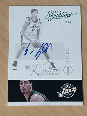2012-13 Panini Signatures Green #53 Enes Kanter  Auto /3! Jazz - Image 1 of 2