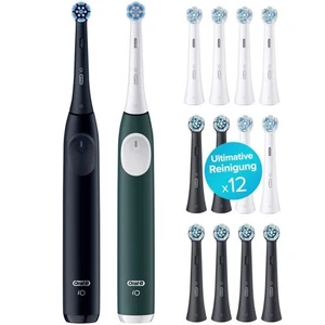 Oral-B Elektrische Zahnbürste - iO 2 + 2. Handstück - Night Black/Forest Gree... - Bild 1 von 10