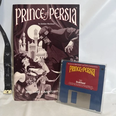 Prince of Persia IBM & Tandy  Big Box PC 1989 Brøderbund RARE Floppy And Manual - Image 1 of 4