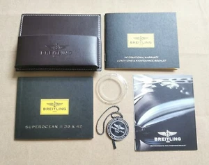 Breitling A17365C9 Bausatz 6 Stück Superocean II 42 Geldbörse Hefte Papieretikett usw - Bild 1 von 21