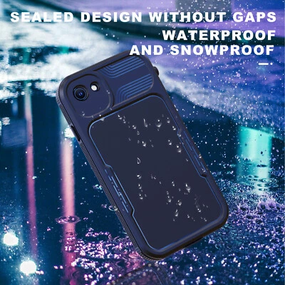SHELLBOX Funda híbrida completa impermeable antipolvo a prueba de golpes para iPhone SE (2022) 7/8