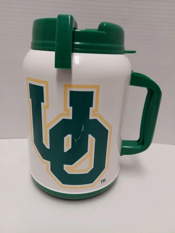 University of Oregon insulated WHIRLEY Travel Mug / OREGON DUCKS Cover