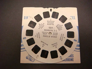 Carrete Sawyer's Viewmaster, Washington, DC, puntos de interés, Casa Blanca, #137 - Imagen 1 de 1
