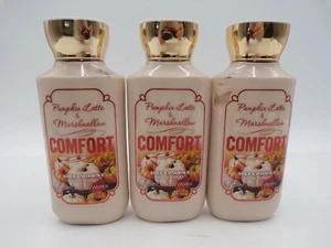 Bath & Body Works Pumpkin Latte & Marshmallow Comfort Body Lotion Set of 3 #560B - Picture 1 of 1