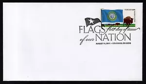 USA, SCOTT # 4321, BLANK FDC COVER - SOUTH DAKOTA STATE 2011 FLAGS OF OUR NATION - Picture 1 of 1