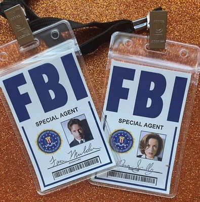 X Files - Mulder & Scully FBI Security Lanyard/Badge (Repro) FREE POST - Image 1 of 4