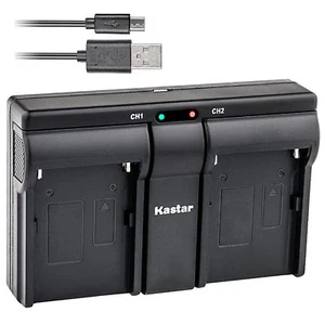 Kastar Dual Slim USB Charger for Canon LP-E6 LP-E6N LPE6 LPE6N LC-E6 - Picture 1 of 3