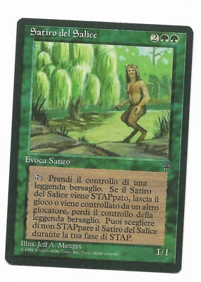 MTG Willow Satyr Italian Legends Magic the Gathering  - Image 1 of 2