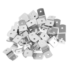 50 Pcs Hardware Hook Corner Offset Canvas Clips Photo Frame Fasteners - Picture 1 of 12