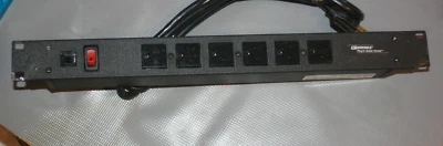 WireMold J06B0B 19" Rackmount 6 Outlet 120V 15A Power Distribution Unit Strip - Image 1 of 4