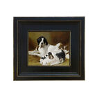 The New Litter by Richard Ansdell Framed Oil Painting Print on Canvas 