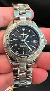 Breitling Acero Inoxidable Esfera Negra Colt A17350 Usado 38MM - Imagen 1 de 8