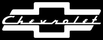 Custom Chevrolet Bowtie With Script Word Vinyl Decal Multiple Colors and Sizes - Image 1 of 4