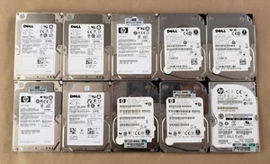 Lot of 10 - Mixed Brands & Models 146GB 15K 2.5" SAS HDD - Picture 1 of 3
