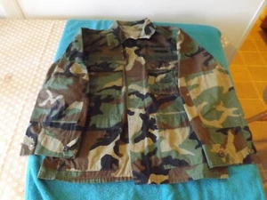 US Navy Seabees Uniform Hemd Woodland Combat Camouflage Herren S lang Jagd - Bild 1 von 3