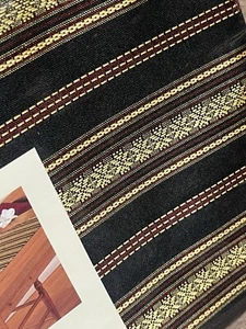 Pier 1 Imports Thai Table Runner 14”x 90” Gold/Black /Burgundy  - Picture 1 of 3