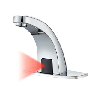 Waschtischarmatur Infrarot Wasserhahn Chrom Automatisch Induktion Badarmatur - Bild 1 von 9