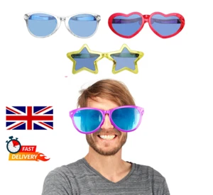 Giant Sunglasses Large Novelty Jumbo Joke Prank Fancy Dress Clown Fun Glasses - Picture 1 of 8