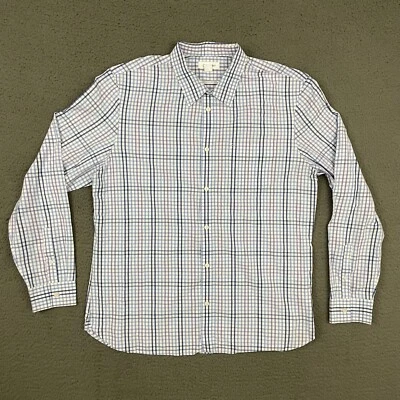 Calvin Klein Shirt Mens XL Slim Fit Multicolor Plaid Button Up Long Sleeve Dad - Image 1 of 4