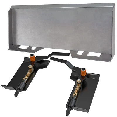 1/4" 5/16" 3/8" 1/2" Skid Steer Mount Plate Latch Box for Buckets Tractor Attach - Image 1 of 4
