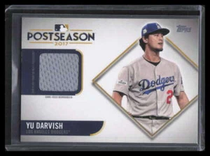 2018 Topps Postseason Performance Relics PSPYD Yu Darvish Jersey 80/100 - Picture 1 of 2