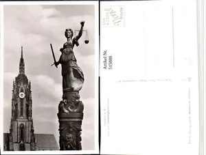 515888,Frankfurt am Main Dom Gerechtigkeitsbrunnen Statue - Bild 1 von 1